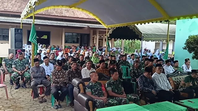 Jalin Silaturahmi, Satgas TMMD ke 113 Kodim Ponorogo Hadiri Acara Halal Bihalal
