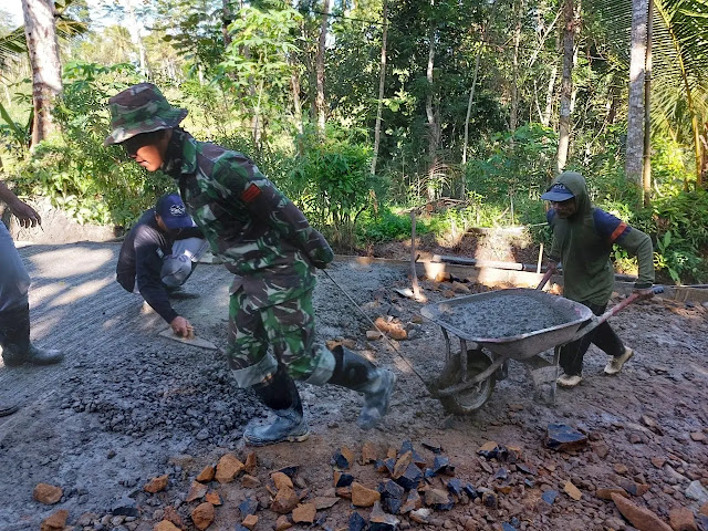 Kereta Dorong Juga Sukseskan TMMD ke 113 Tahun 2022 di Wilayah Kodim 0802/Ponorogo