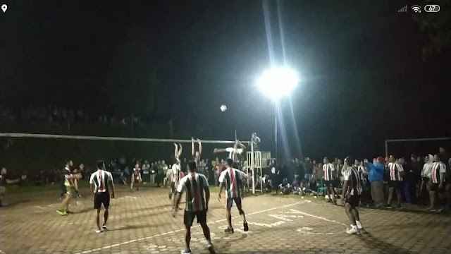 Pertandingan Bola Voli, Sarana Bina Persaudaraan Antara TMMD ke 113 Kodim 0802 Ponorogo Dengan Warga Cepoko