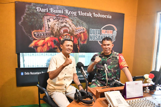 Bincang Duta Dansatgas TMMD ke 121 Tahun 2024 Kodim 0802 Bersama Radio Duta Nusantara