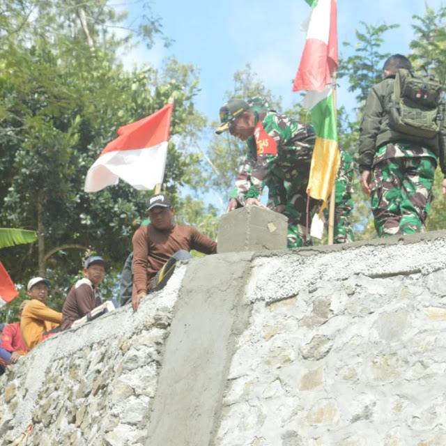 Dansatgas TMMD ke 121 Selur Aktif Tinjau Sasaran Fisik. Ini Capaian Hari ini