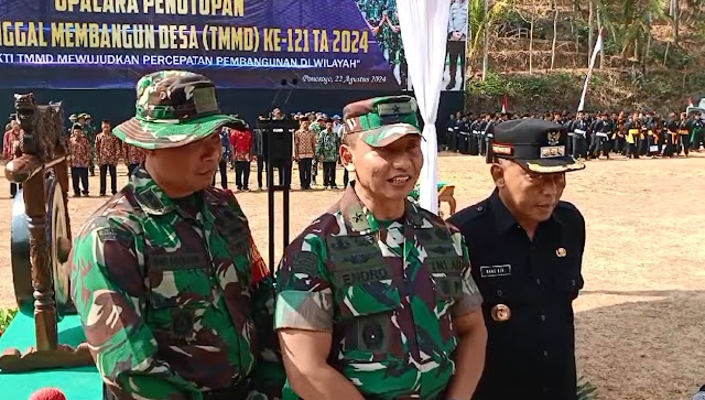 Tutup TMMD 121 Selur, Kasdam V/Brawijaya Pesan Agar Hasilnya dirawat Baik Baik
