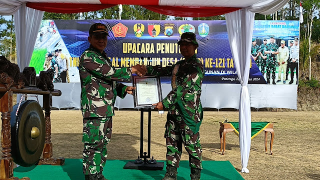 Persiapan Penutupan TMMD ke 121, Kodim 0802/Ponorogo Gelar Gladi