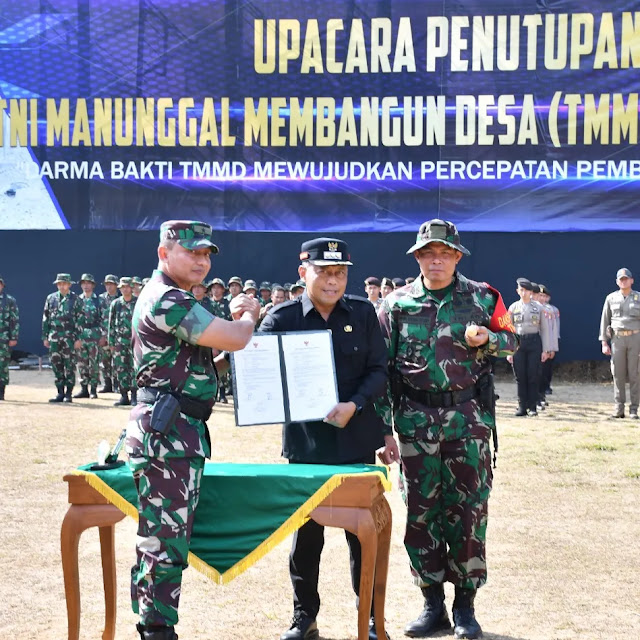 Program TMMD ke 121 Selur Sukses, Dansatgas TMMD Ucapkan Terima Kasih