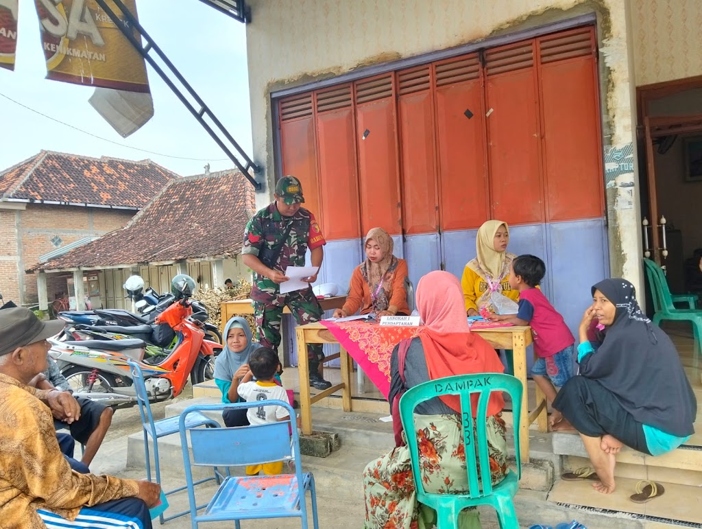 Dukung Pelayanan Kesehatan Masyarakat, Babinsa Kodim Ponorogo Pendampingan ILP