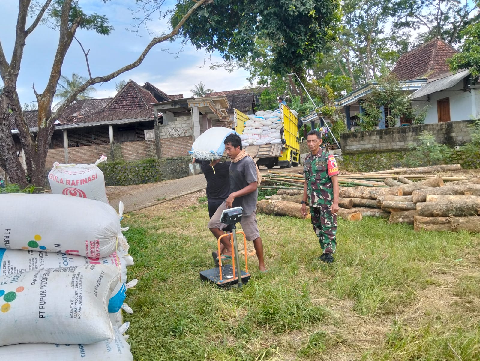 Bulog Beli Gabah Petani, Babinsa Ponorogo Lakukan Pendampingan