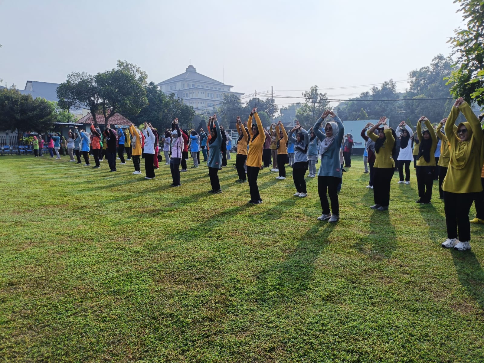 Olahraga Senam, Sarana Persit KCK Cab XVI Ponorogo Jaga Kebugaran dan Soliditas