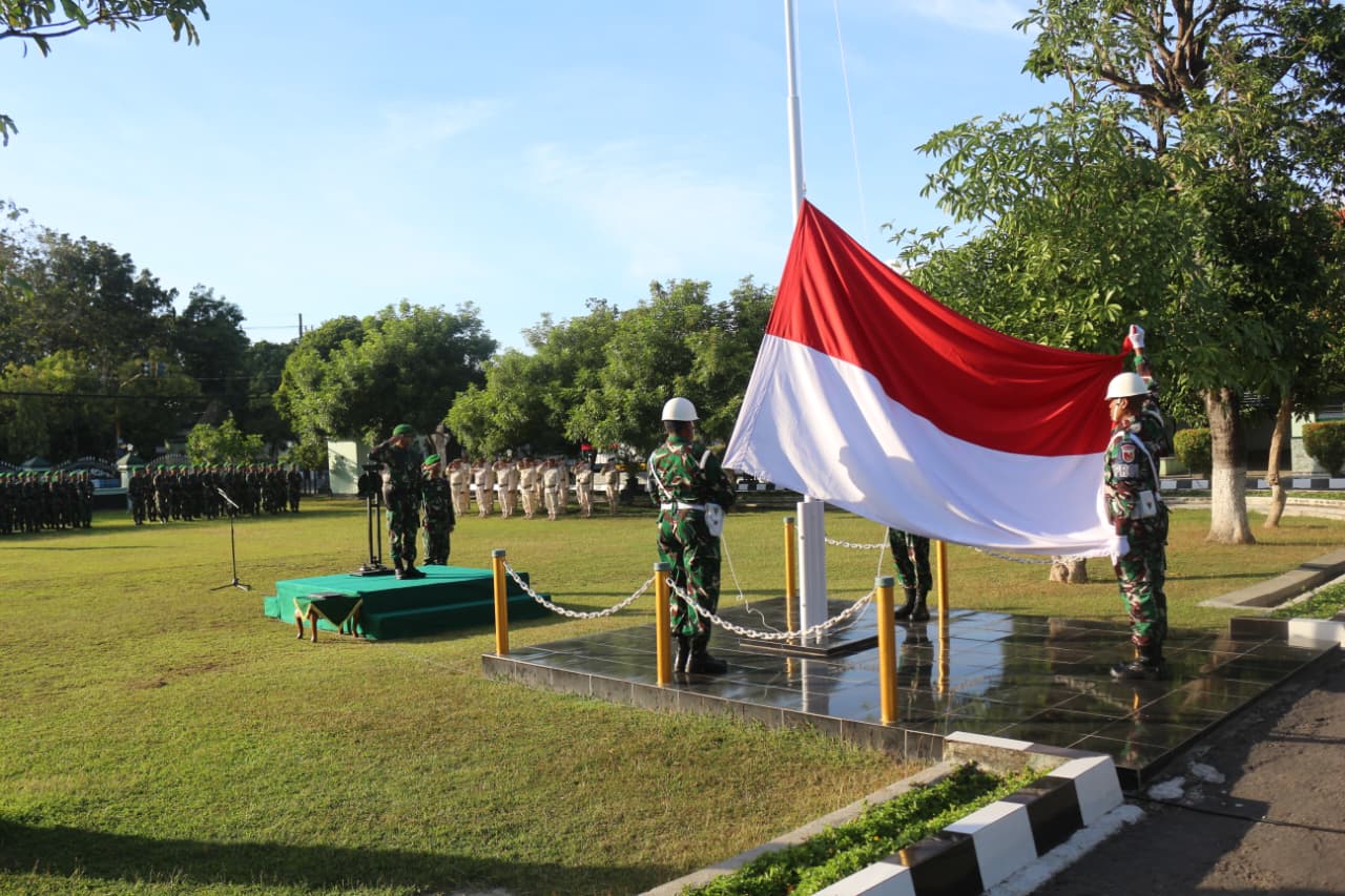 Kodim Ponorogo Gelar Upacara Bendera 17-an, Irup Bacakan Empat Penekanan Kasad