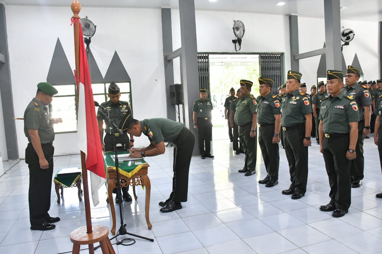 Dandim Ponorogo Pimpin Acara Laporan Coprs Serah Terima Jabatan Perwira Kodim 0802/Ponorogo