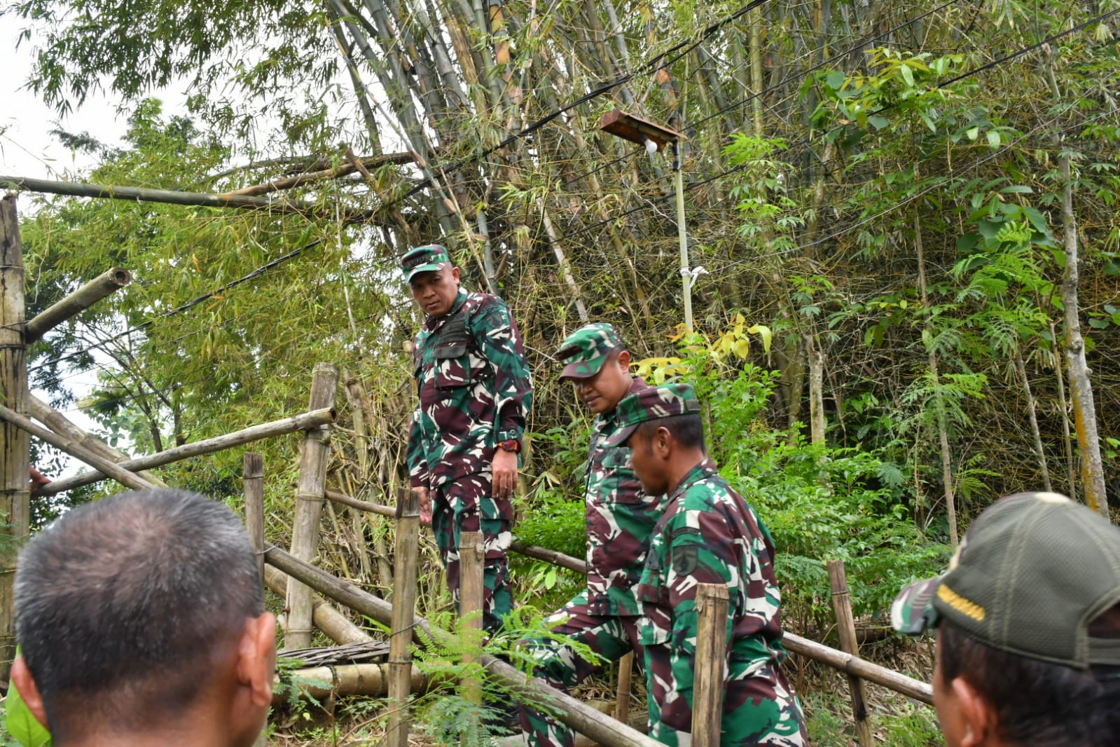 Dandim Ponorogo Dampingi Danrem 081/Dsj Tinjau Lokasi Rencana Pembangunan Jembatan Perintis Garuda & Sasaran Renovasi Gedung Panti Asuhan