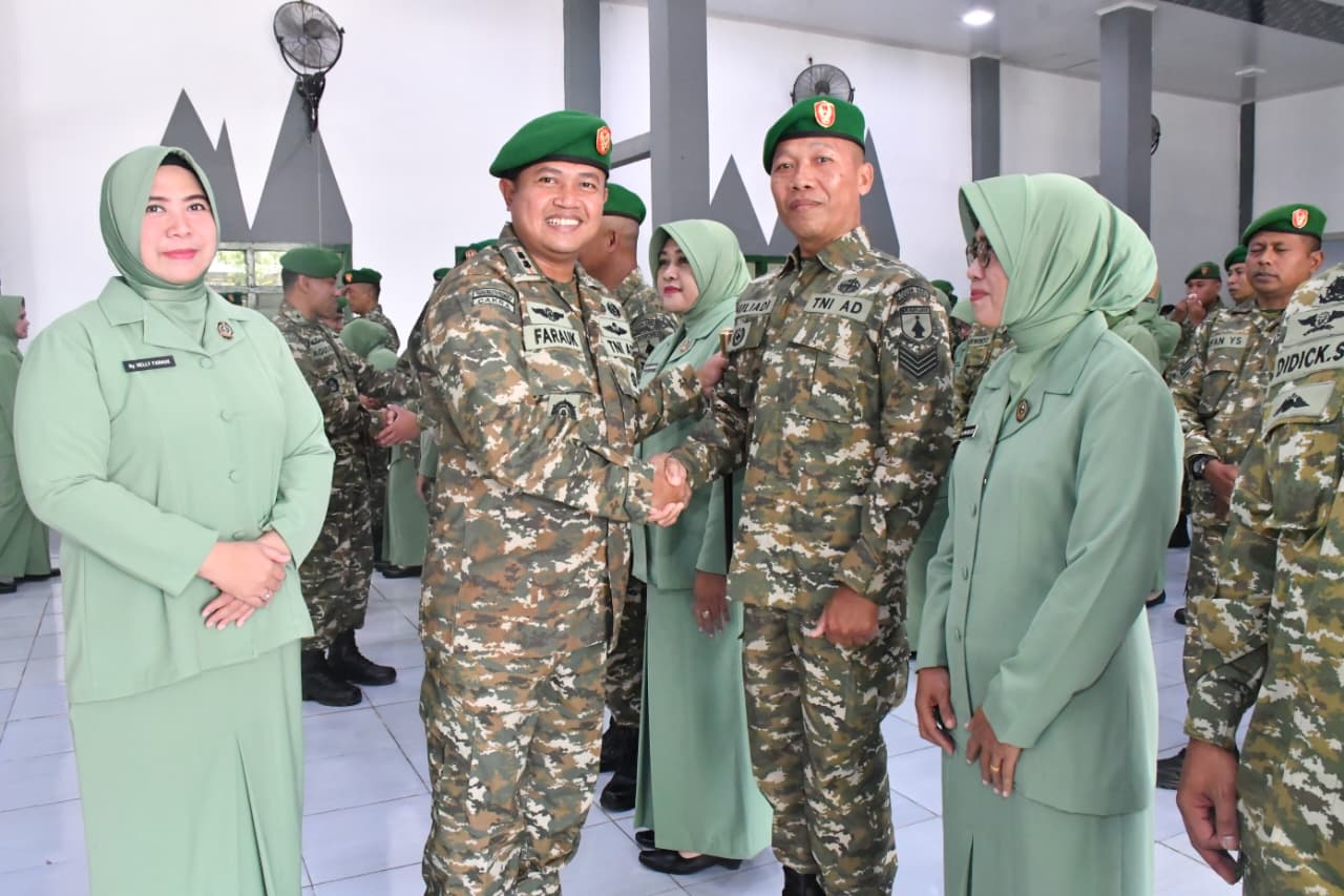 Dandim Ponorogo Pimpin Acara Pelantikan Kenaikan Pangkat Anggota Periode 1 April 2026