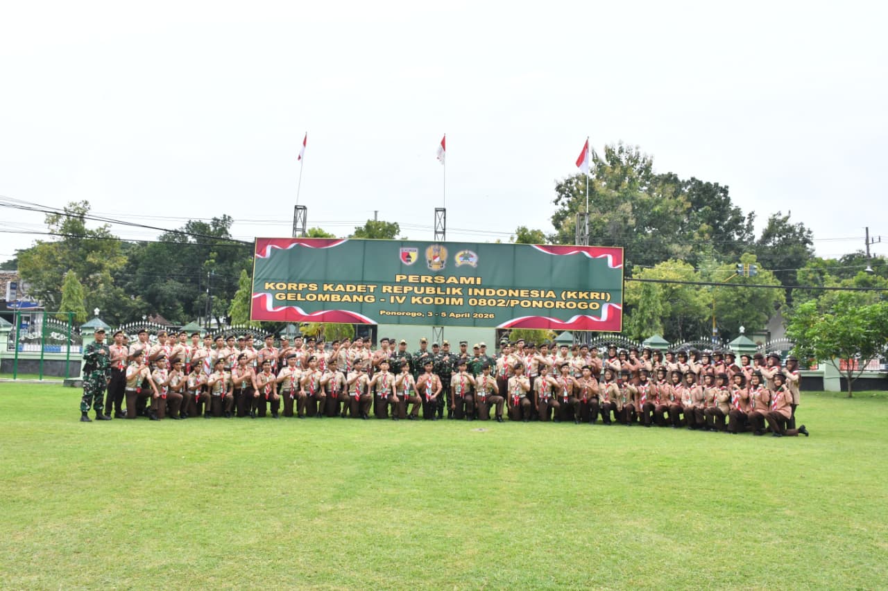 Buka Upacara Perkemahan KKRI, Dandim Ponorogo Beri Arahan Kepada Para Siswa