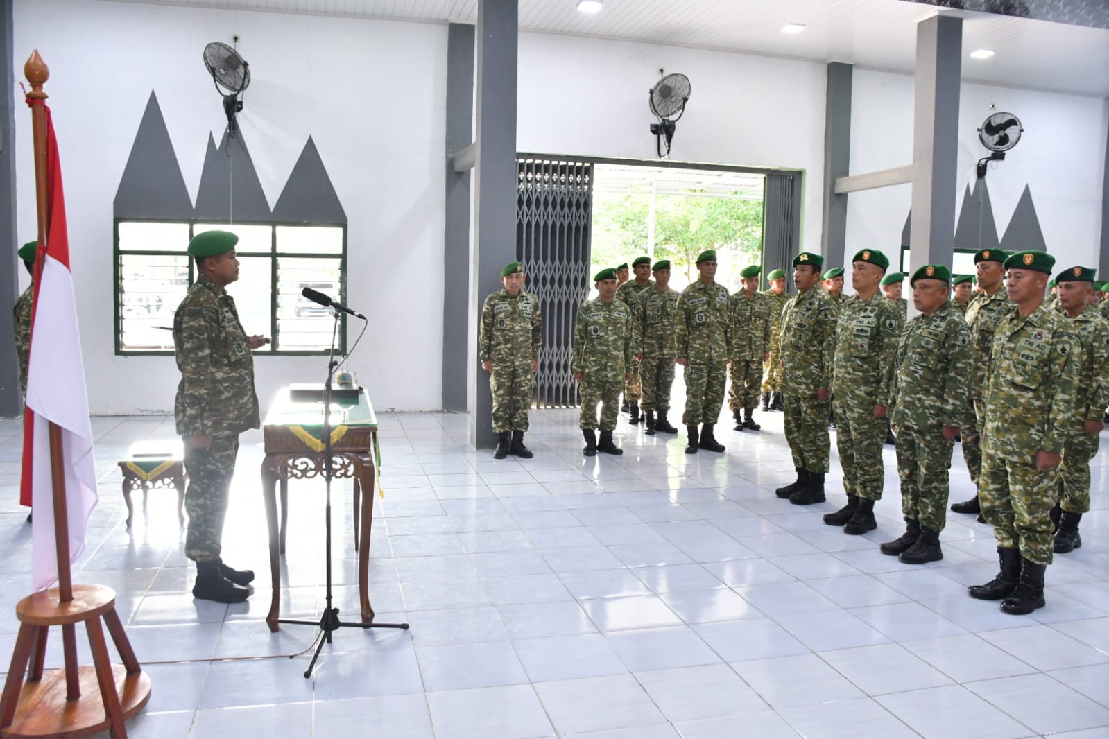 Dandim Ponorogo Pimpin Acara Laporan Korps Serah Terima Jabatan Pama