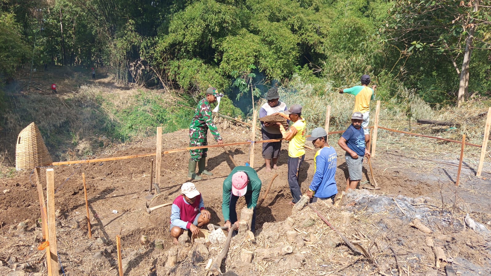 Jembatan Perintis Garuda Tahap V Dibangun Kodim Ponorogo, Berikut Progres Yang Dicapai