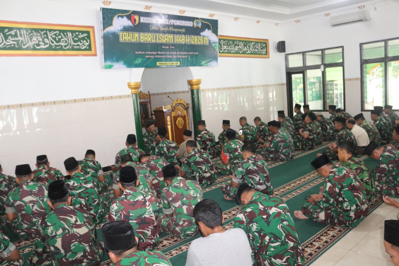 Kodim Ponorogo Gelar Doa Bersama 1 Muharram 1448 H / 2026 M